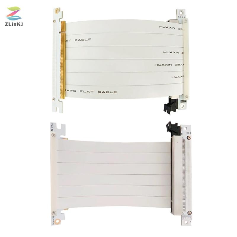 Zlinkj PCIE 4.0 X16 Nâng Cáp Tốc Độ Cao Linh Hoạt Hai Mặt 180 Độ GPU Nối Dài Cáp Cho RTX 4090 4080 4