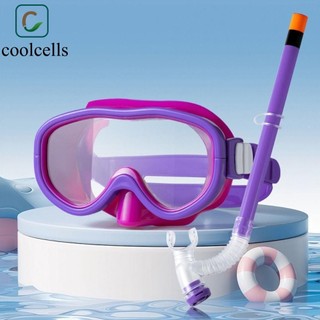 Kính bơi trẻ em COOLCELLS, Bộ ống thở trẻ em chống sương mù chống tia cực tím, Kính mắt chống nước chống sương mù Không rò rỉ Kính lướt sóng trẻ em đi biển