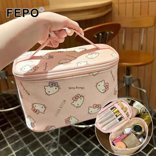 FEPO Túi đựng mỹ phẩm cầm tay dung tích lớn Túi trang điểm di động sang trọng Túi giặt du lịch tiện lợi
