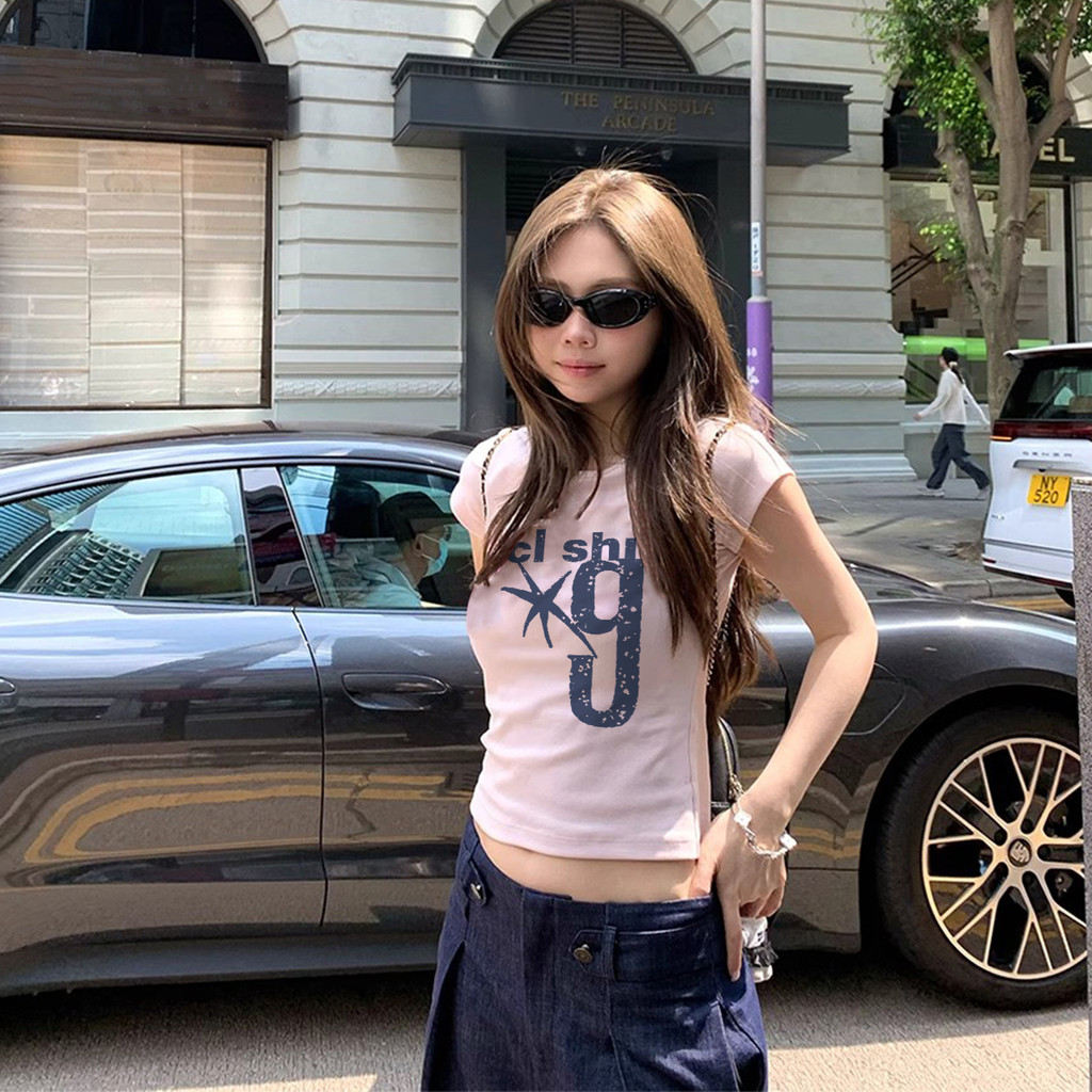 áo croptop ôm body hồng thời trang hè hot xinh  baby tee Eleclassm áo thun local brand