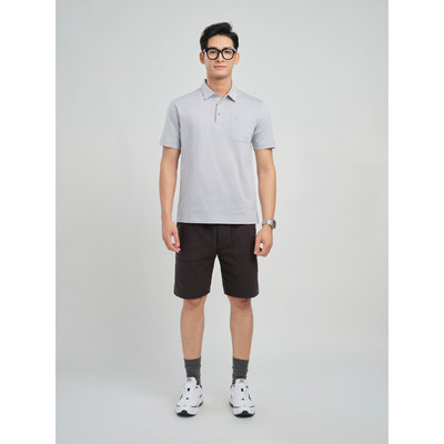 Quần short khaki VIETTIEN SMART CASUAL vải poly phom regular VT00000273
