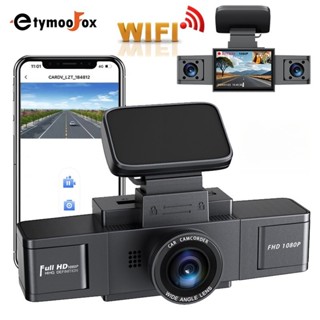 Wifi Car Dash Cam 3 Ống Kính Dashcam Camera Ô Tô Phía Trước + Phải + Trái 3 TRONG 1 HD 3 * 1080P Máy Ghi Hình Ô Tô Tầm Nhìn Ban Đêm