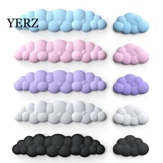  Bàn phím YERZ Miếng đệm cổ tay Tấm lót chuột Cotton nhớ hình đám mây Đệm thoải mái chống nước 3D Gối tay Game thủ 