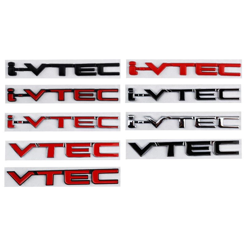 MỚI 3D Kim Loại VTEC i-VTEC LOGO Miếng Dán Biểu Tượng Phía Sau Thân Xe Huy Hiệu Decal iVTEC Honda VT