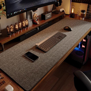 Tấm lót bàn máy tính văn phòng, Tấm lót chuột lớn cho bàn phím, Tấm lót máy tính xách tay bằng cotton và vải lanh, Tấm lót chống trượt cho bàn, Tấm lót chuột chơi game