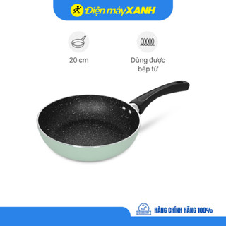 Chảo nhôm chống dính vân đá đáy từ 20 cm Elmich Coloseum Y1 EL-3718