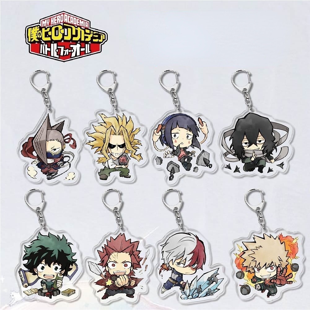 Anime My Hero Giới Học Thuật Móc Khóa Hoạt Hình Acrylic Q Phiên Bản Móc Khóa Tất Cả Có Thể Bakugou K