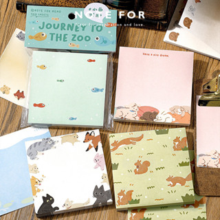 Giấy Note - Tập 100 Tờ Giấy Ghi Chú JOURNEY TO THE ZOO Note For Memo Pad