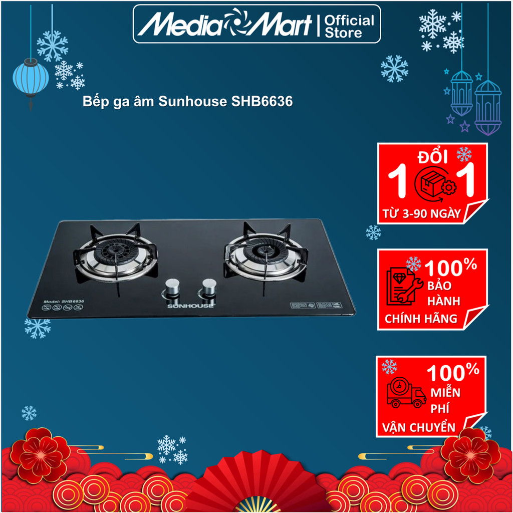 Bếp ga âm Sunhouse SHB6636