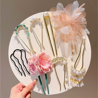 Kẹp Tóc Hoa Cho Nữ Phong Cách Trung Hoa Phụ Kiện Tóc Cao Cấp