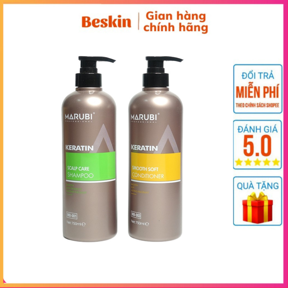 Dầu gội xả Marubi Keratin 750ml chính hãng
