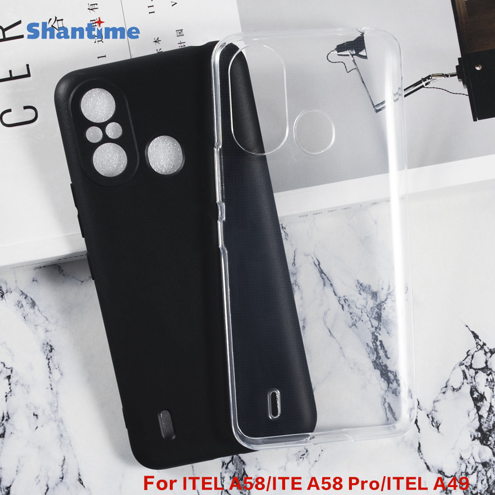 Ốp điện thoại ITEL A58 / ITEL A58 Pro, Ốp điện thoại mềm Ốp điện thoại silicon chống sốc Vỏ bảo vệ t
