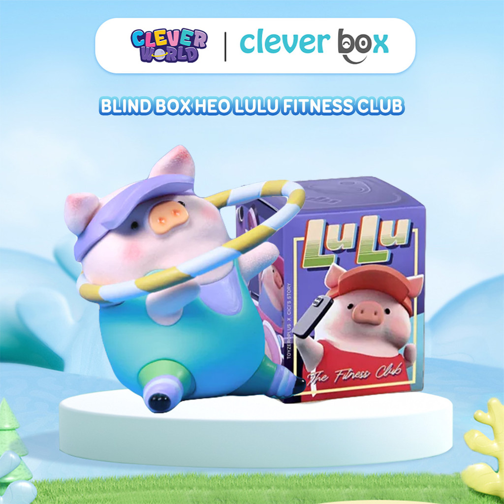Blind Box Heo LuLu The Piggy Fitness Club Chính Hãng Toyzeroplus, Hộp Mù Mô Hình Heo Mini Clever Box