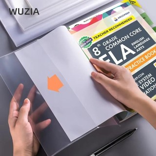 Wuzia 10 Vỏ Sách Trong Suốt, Vỏ Sách Nhựa Chống Mài Mòn Đóng Cửa Tự Dính, Vỏ Bảo Vệ Sách Tập Tin A4 / 16K / A5 Chống Thấm Nước