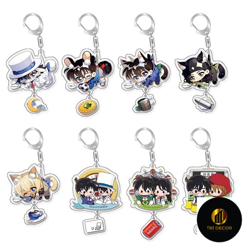 Móc khóa  hình thám tử lừng danh Conan Kaito Kidd Kudo Shinichi Amuro Akai  cặp sách Shuichi