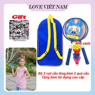 （🎁Quà tặng）Bộ vợt cầu lông trẻ em, tặng kèm 3 quả cầu. Vợt cầu lông cho bé
