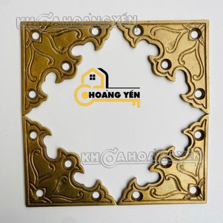 Nẹp góc cửa tủ bằng đồng, Ke đồng trang trí cửa, tủ, hộp gỗ sắt, Ke cửa, tủ bằng đồng thau G14