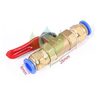  Van khoá ống phun sương  khí nén bằng đồng 8mm dùng cho khóa ống phun sương khóa ống hơi 