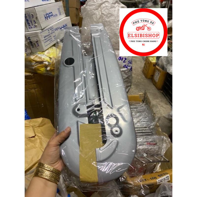 Bộ nắp hộp xích | Cặp bọc sên Cacte xe Sirius, hàng chất lượng loại 1(Sirius xăng cơ)