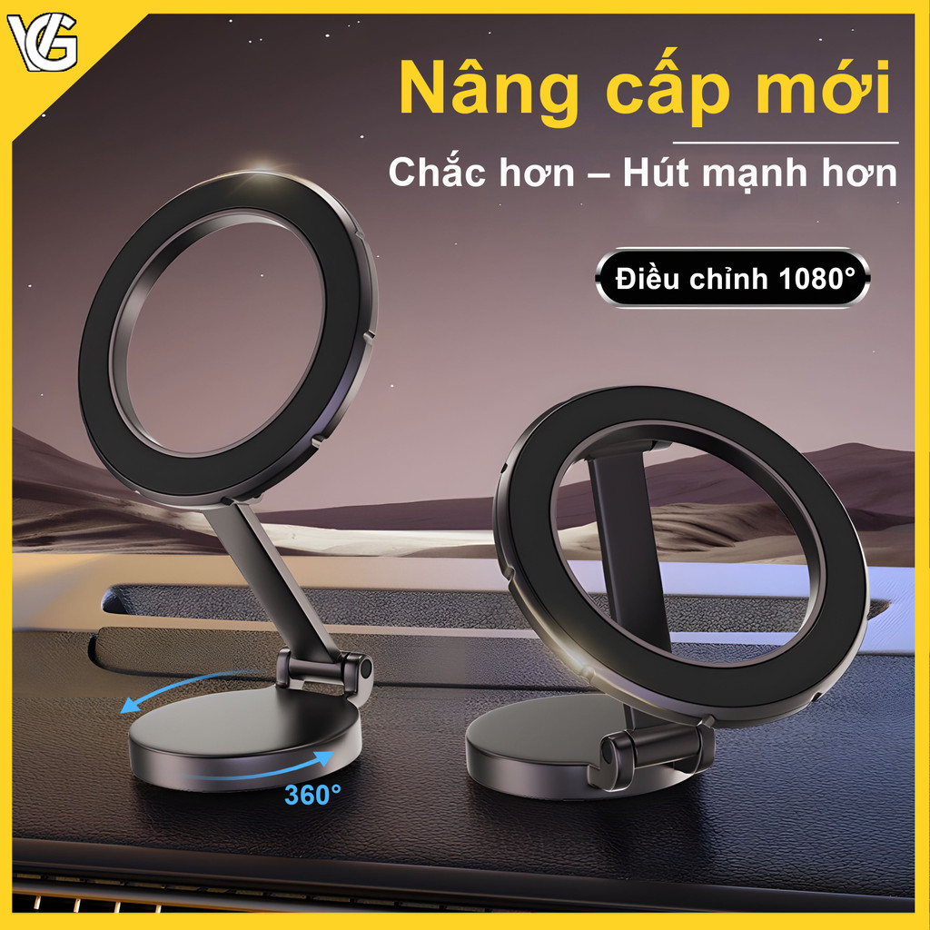 VG【Giao hàng nhanh】Giá đỡ điện thoại từ tính 1080°Giá đỡ điện thoại xoay Giá đỡ điện thoại ô tô