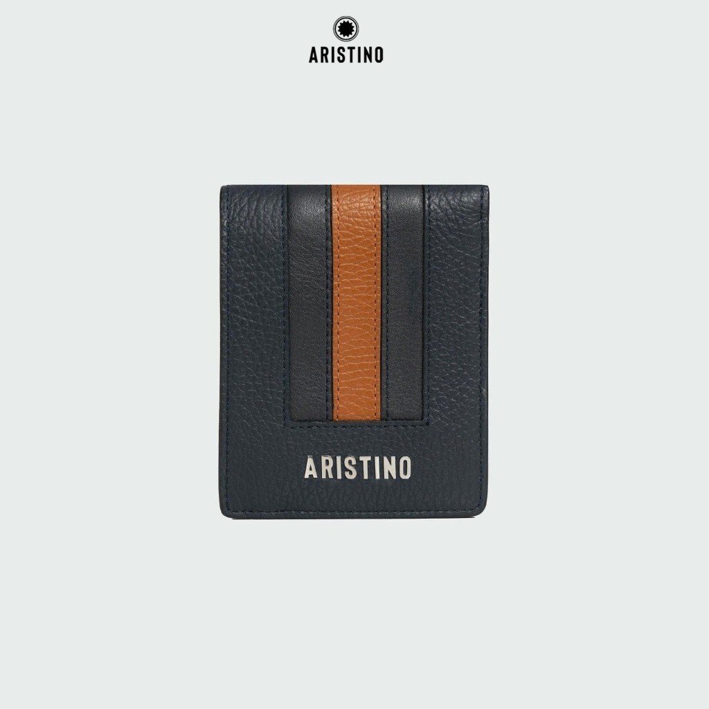 Ví Ngang Nam Aristino chất liệu da bò cao cấp, phối màu sang trọng - AWE0110Z