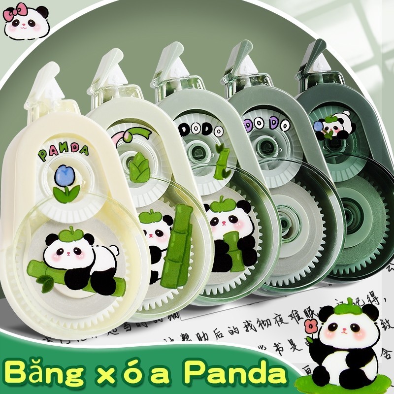 Combo 5 Bút Xóa Kéo Trong Suốt Sắc Màu Gradient - Băng Xóa Bám Dính Tốt, Sức Chứa Lớn, Dùng Cho Học Sinh