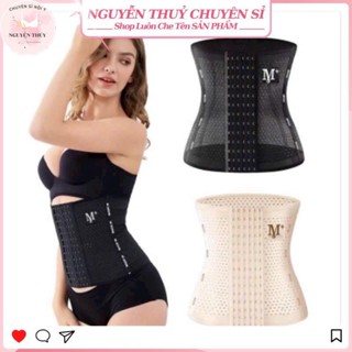  Đai nịt bụng sau sinh Latex M+ giảm mỡ bụng định hình siết eo chống cuộn tạo Sline Có thanh chống cuộn 6 nấc cài 
