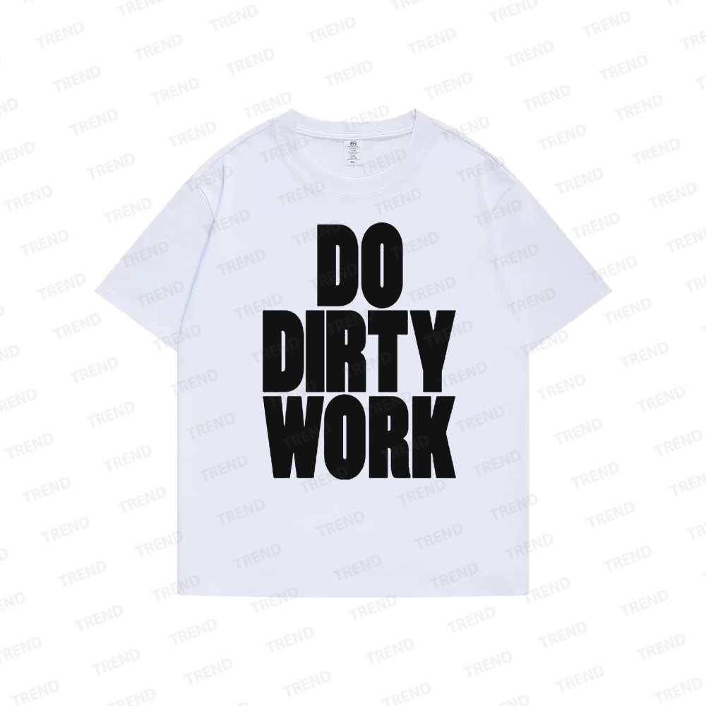 KPOP AESPA DIRTY WORKNINGING Cùng Áo thun Cotton cỡ lớn Unisex "DO DIRTY WORK" In hình tay ngắn cổ điển thời trang Hàn Quốc Tee | BigBuy360 - bigbuy360.vn