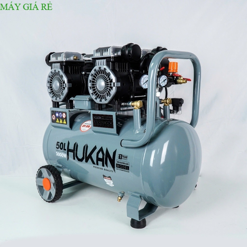 Máy nén khí không dầu HUKAN G2-2AC50L-LUX, 4HP, 3000w, 50L Shop  giá rẻ