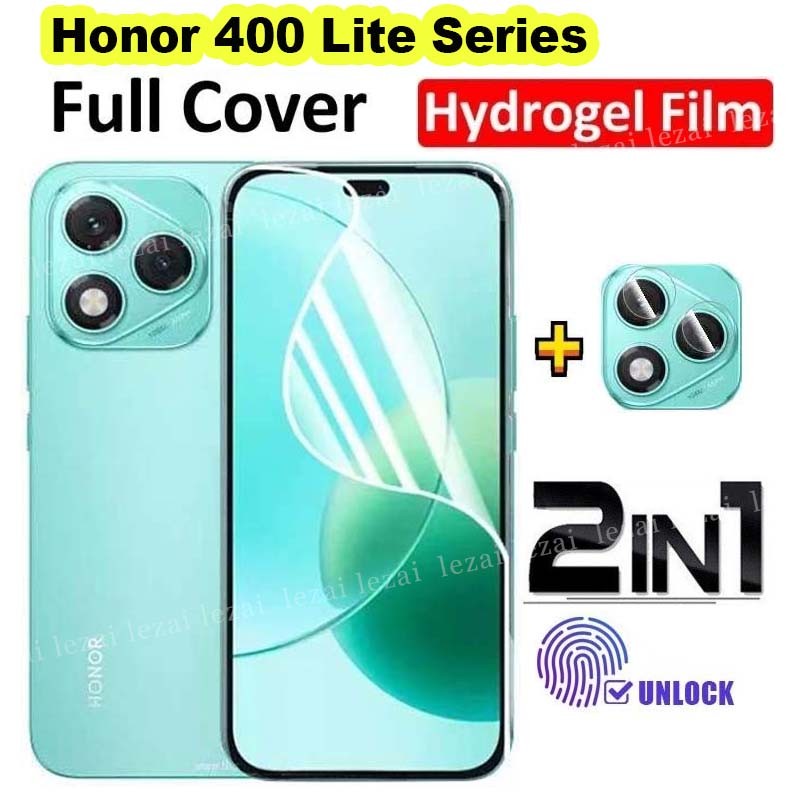 2in1 Full Hydrogel Film Honor 400 Lite 400Lite Honor400Lite Honor 400 Pro 5G Bảo Vệ Màn Hình Cong Ph