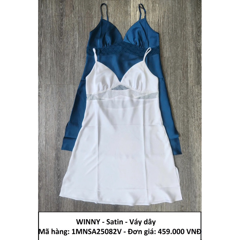 VÁY NGỦ 2 DÂY  WINNY 25082 CHẤT LIỆU LỤA