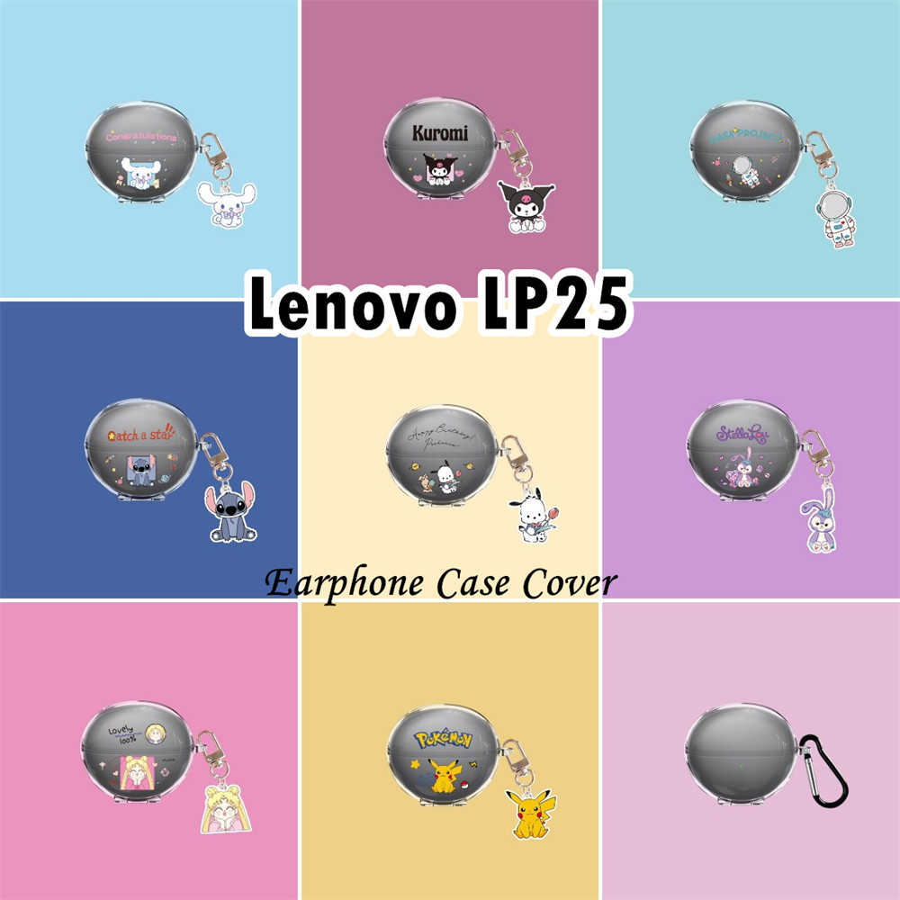 【imamura】Cho Lenovo LP25 ốp tai ng Case Phim hoạt hình thời trang Vỏ Bảo Vệ Hộp Sạc Tai Nghe