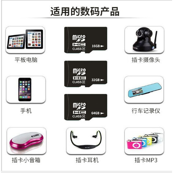 Thẻ Micro SD tf có sẵn 1TB 128GB 64GB 16G 32GB bộ nhớ tốc độ cao xe du lịch ghi dữ liệu tf điện thoại kê máy ảnh THẺ