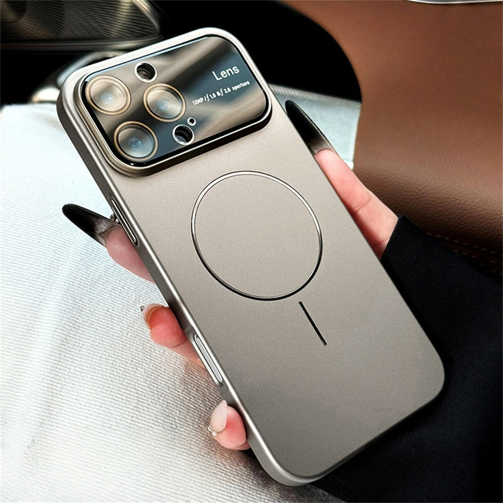 Ốp Điện Thoại Bảo Vệ Ống Kính Bảo Vệ Toàn Diện Cho IPhone 12 13 14 15 16 Pro Max 16 Plus Vỏ Cứng Siêu Mỏng Chống Sốc