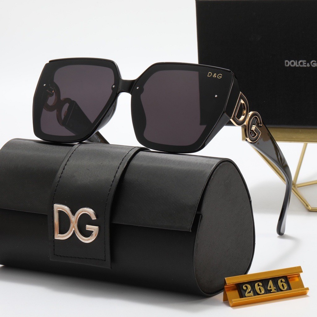 Kính râm thời trang DG Dolce & Gabbana / Kính râm không đều / Khung rỗng / Retro YW