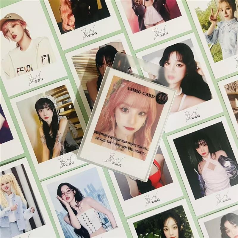Bài hát Yuqi lomo Card gidle Ngôi sao Hàng hóa Autographed HD Polaroid Tin nhắn Thẻ ảnh Thiệp chúc m