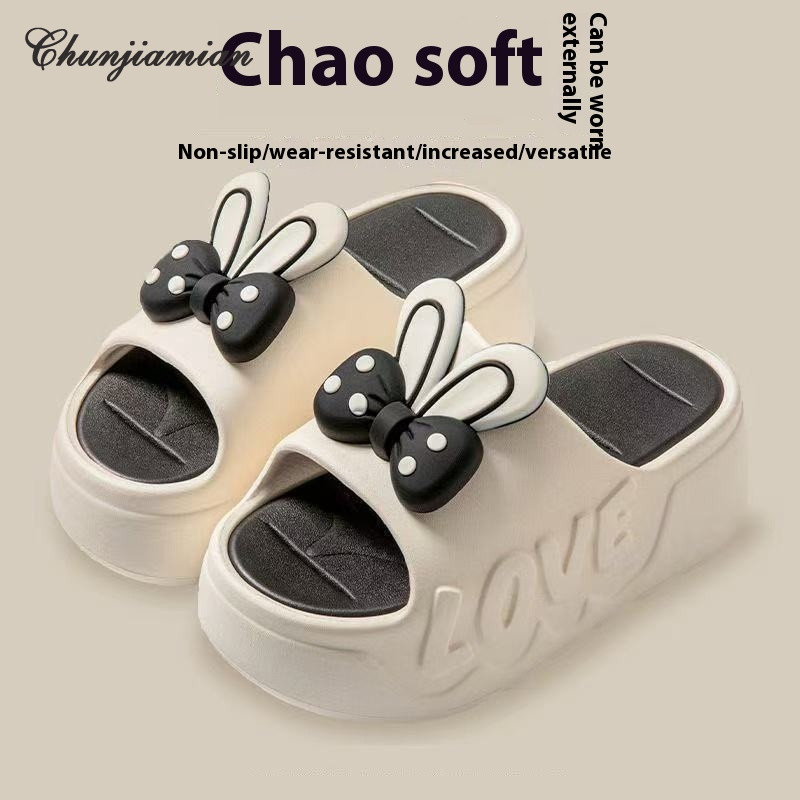 Chunjiamian Dép nữ dép đế dày chống trượt đa năng giá trị cao bên ngoài