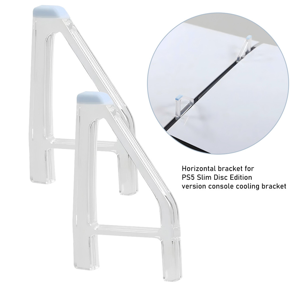 1 Cặp Ngang Giá Đỡ Cho PS5 Đĩa Mỏng Máy Chủ Chân Vị Trí Giá Đỡ Cho Bảng Điều Khiển Tản Chân Đế Công Cụ