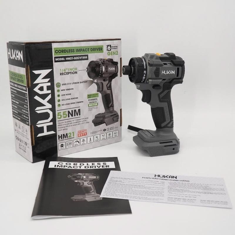 Chuyên vít cấp trượt G1-VT555 Hukan-bảo hành 6tháng -kèm theo pin hãng Xbattery- XVersion