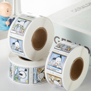  Cuộn Sticker Dễ Thương Miếng STI97 Dán Trang Trí Hello Kitty Và Panchocco Xinh Xắn Dễ Dán 