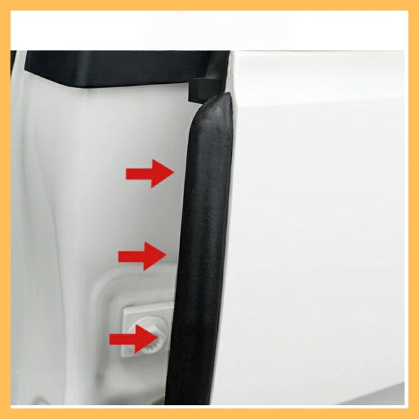 Bộ 2 sợi gioăng cao su cột B lõi thép gắn cửa ô tô xe hơi chống bụi cách âm giảm tiếng ồn