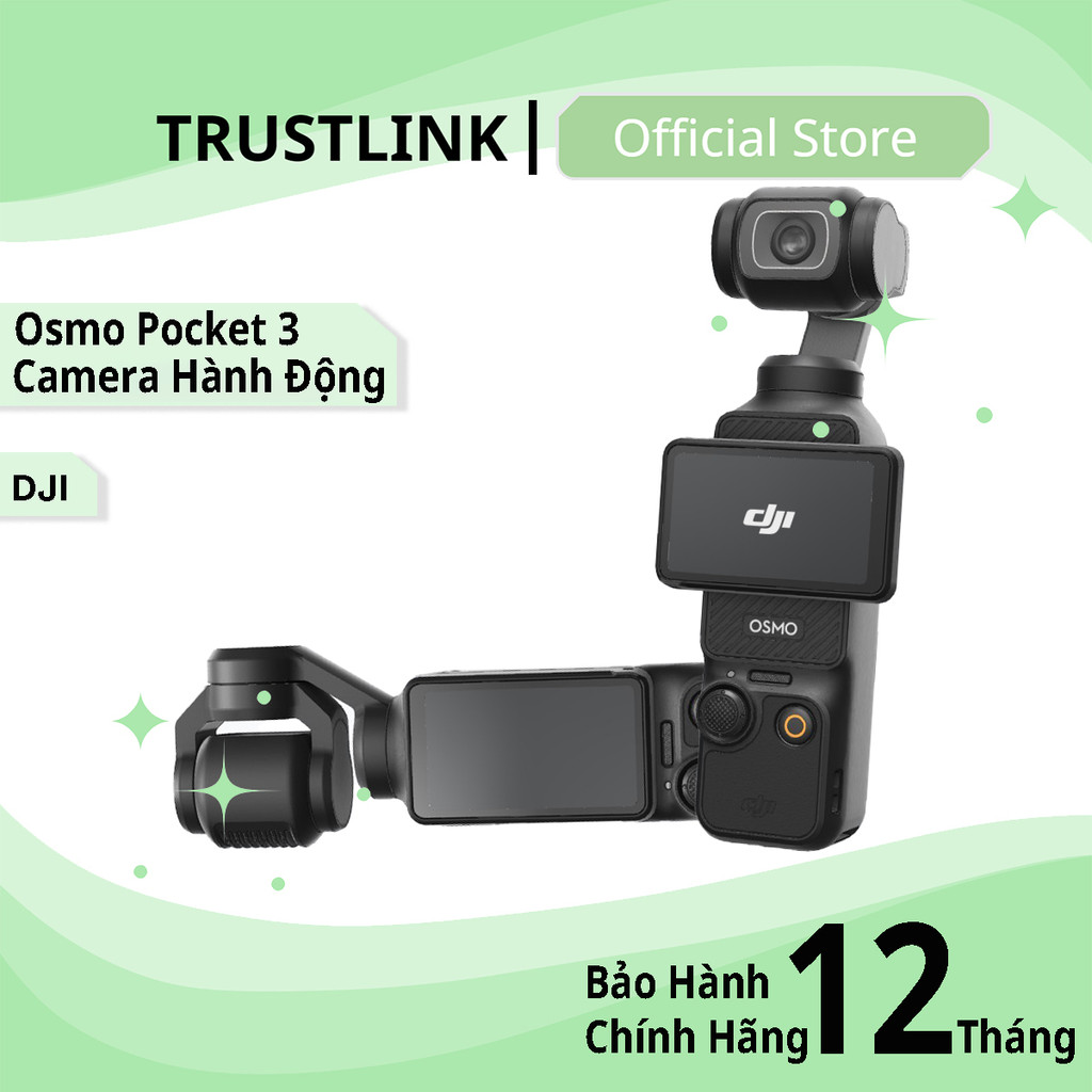 DJI Osmo Pocket 3 - Camera Hành Động Cao Cấp - Chống Rung - Màn Hình Cảm Ứng - Creator Combo