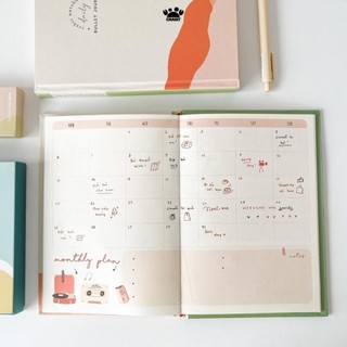 Sổ trang trí sẵn Crabit Daily Bullet Journal Sổ lịch phong cách bullet journal 12 tháng 12 chủ đề 