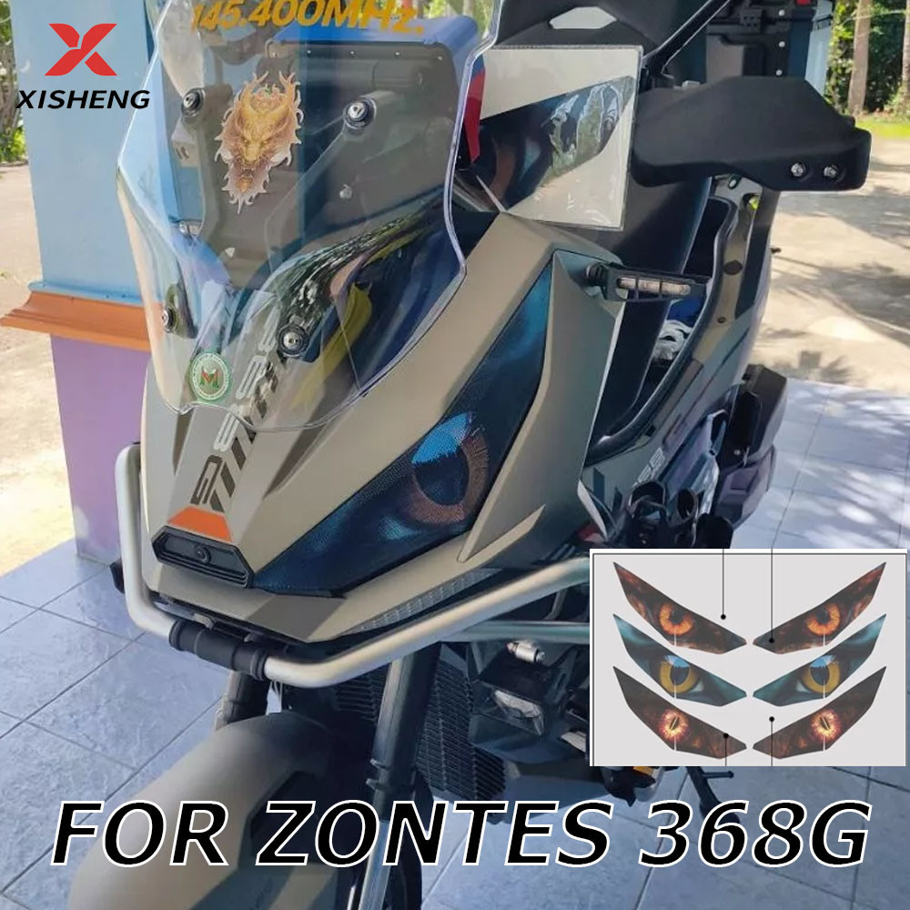 Cho Zontes 368G 368 G 368g 2024 2025 Xe Máy Đèn Pha Bảo Vệ Dán Xe Máy Đầu Decal Bảo Vệ