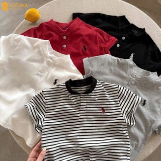 Áo Phông Thêu Ngựa Cotton Bozip Cổ Trụ Cho Bé LOTUKA, Áo Thun Cho Bé Trai Bé Gái, Áo Hè,Áo Cộc Tay Mùa Hè Size 4-18kg