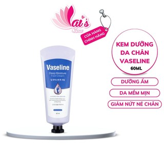 Kem Dưỡng Da Chân Vaseline Deep Moisture Foot Cream 60ml Dưỡng Ẩm Sâu Cải Thiện Nứt Nẻ Gót Chân 