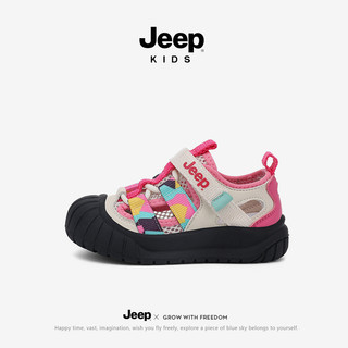   22-30 Size  Dép Sandal Nữ Jeep 2025 Mới Mùa Hè Đế Mềm Bít Mũi Thoáng Khí Giày Bé Trai 