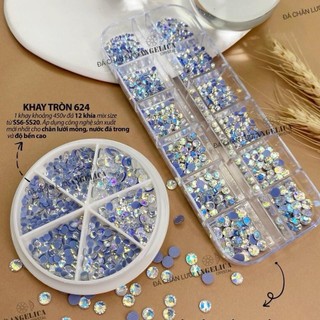  Khay Đá Chân Lưới 14 Khía Golden Shadow ANGELICA - Đá Chân Lưới YHB Cao Cấp - Sơn Gel  Nữ 