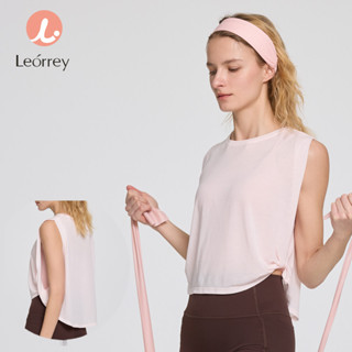 Leorrey-Áo ba lỗ rộng rãi, áo ba lỗ không tay, áo tập yoga thể thao, áo tập thể thao khô nhanh 