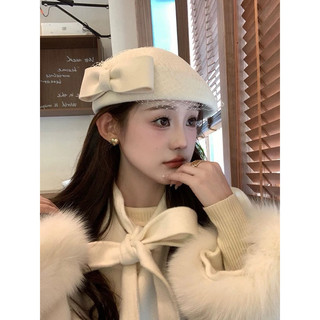   LOẠI 1 Nón Mũ Nồi  Dạ Tròn kepi Newsboy Beret Phối Lưới Nơ Tiểu Thư Đáng Yêu cao cấp retro nghệ thuật hoạ sĩ Sang Chảnh 